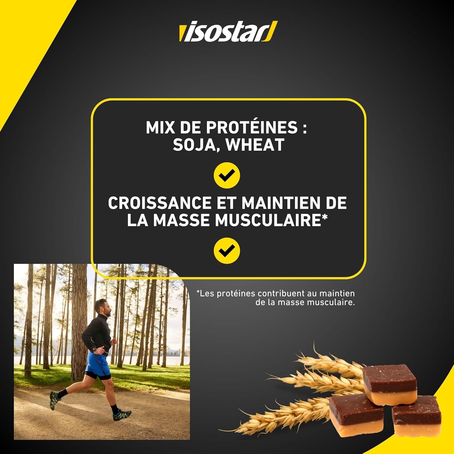 Detalle de ISOSTAR Barres High Protein 30 Toffee Crunchy – 16 barres de 55 g