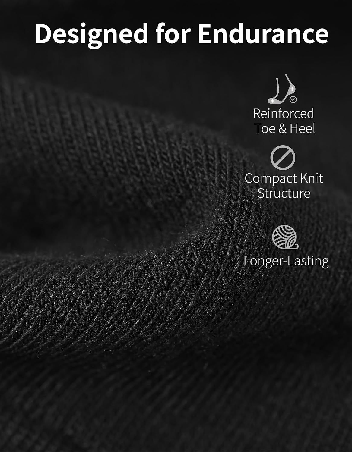 Detalle de CLOSEMATE Socken No-Show Trainer Socks, Silicone Heel Grips, 6P