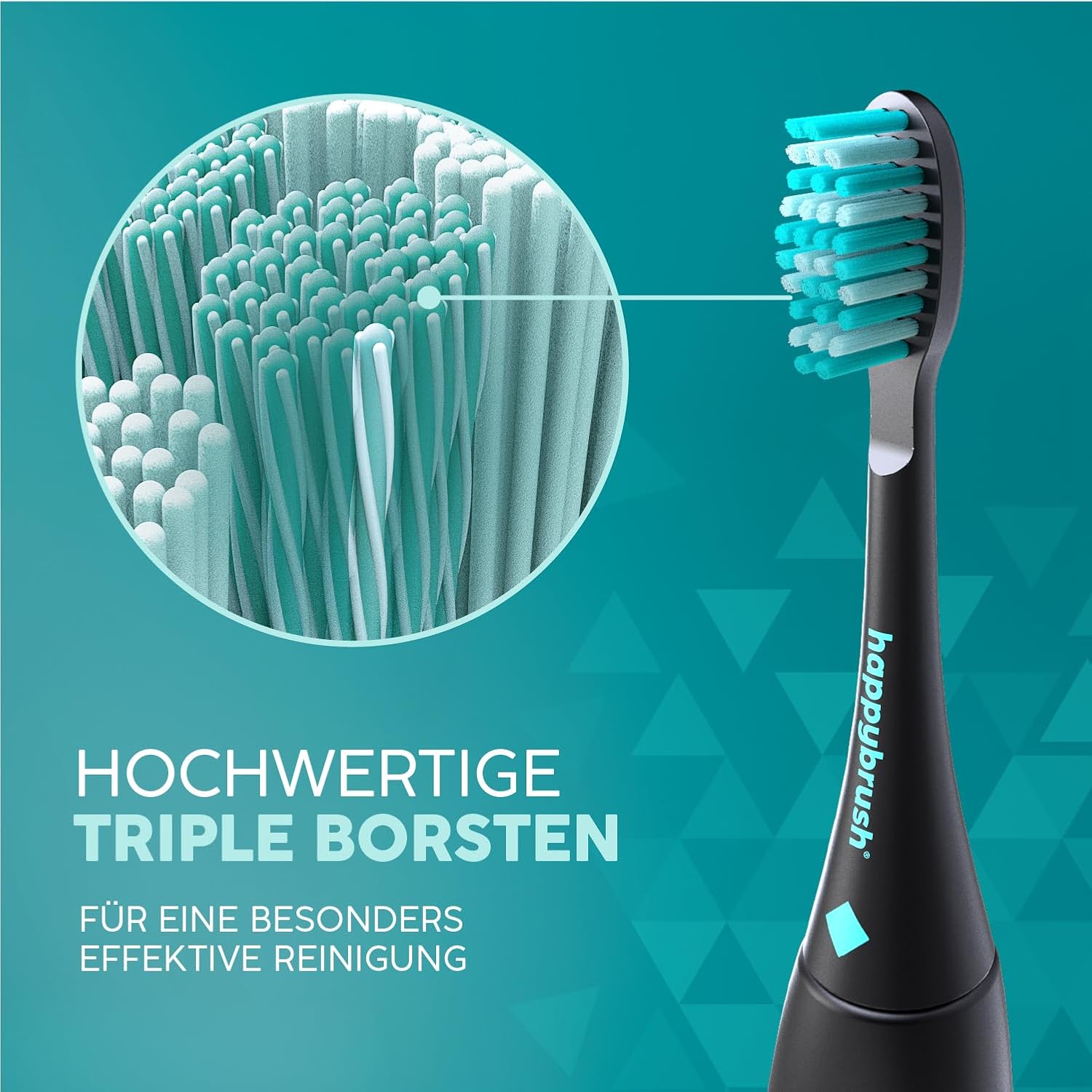 Thumbnail 2 de happybrush Eco VIBE 3 Aufsteckbürsten 9er 🪥