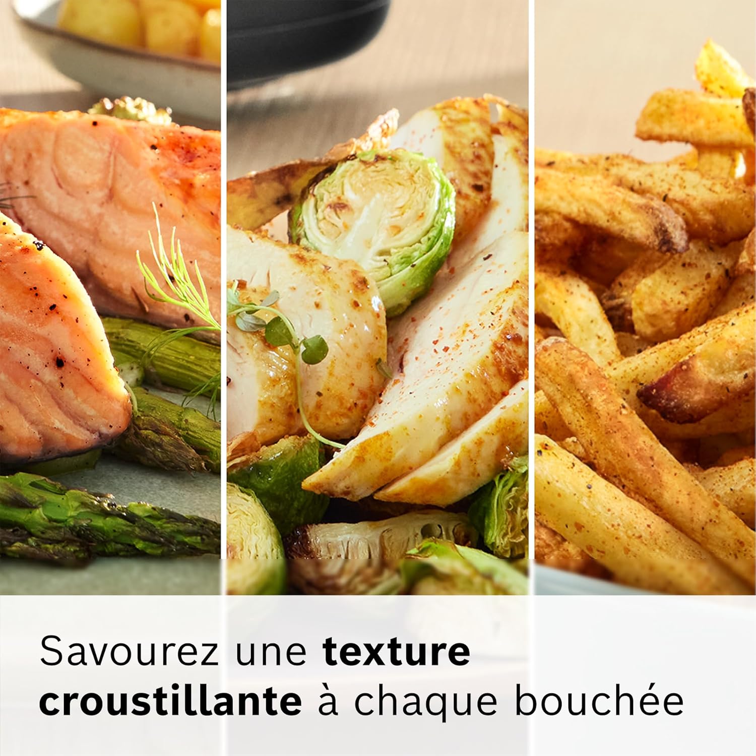 Thumbnail 3 de Friteuse à air Bosch Série 6 XXL MAF671C0 – 7,2 L, cuisson éclairée, beige satin