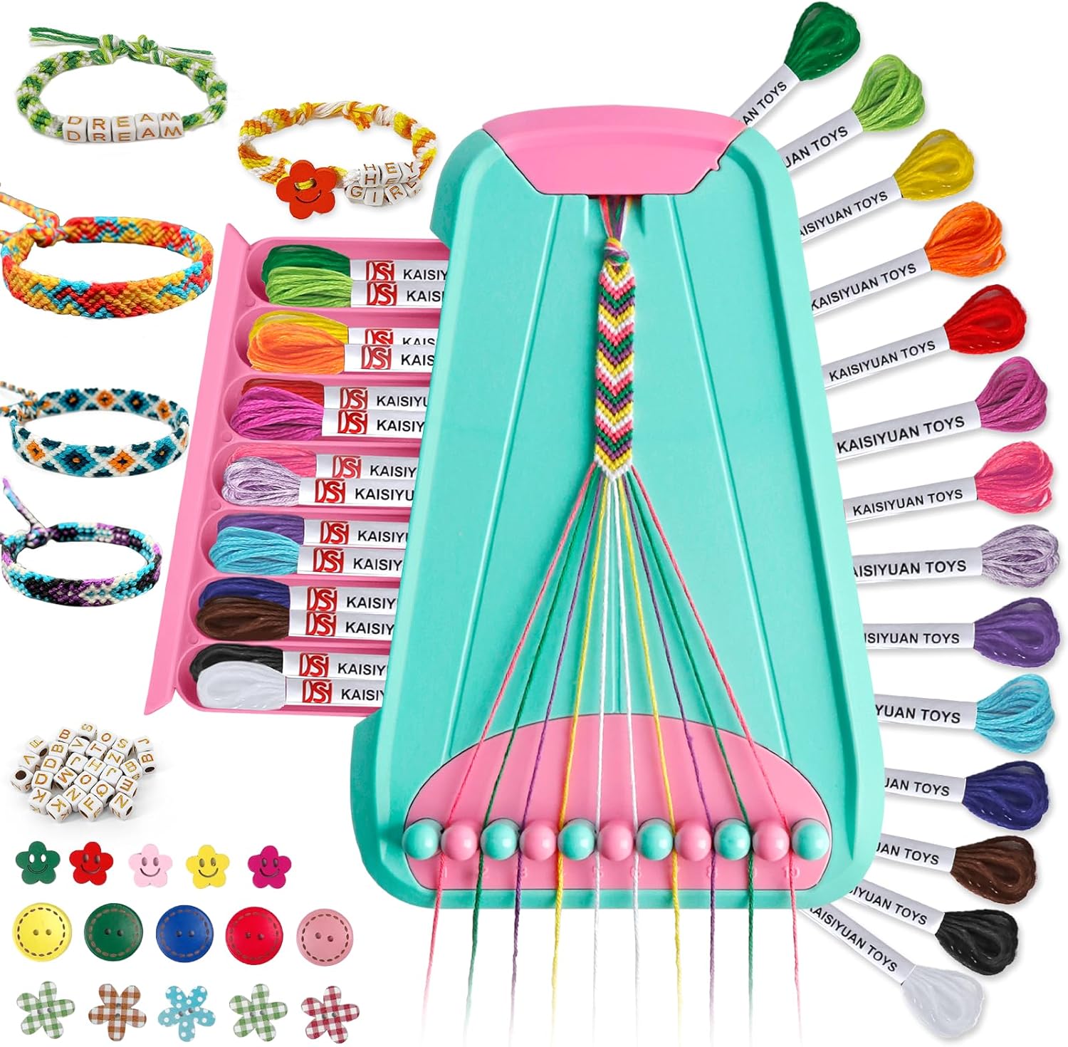Kit bracelets d'amitié LightBlue Pink 8–12 ans