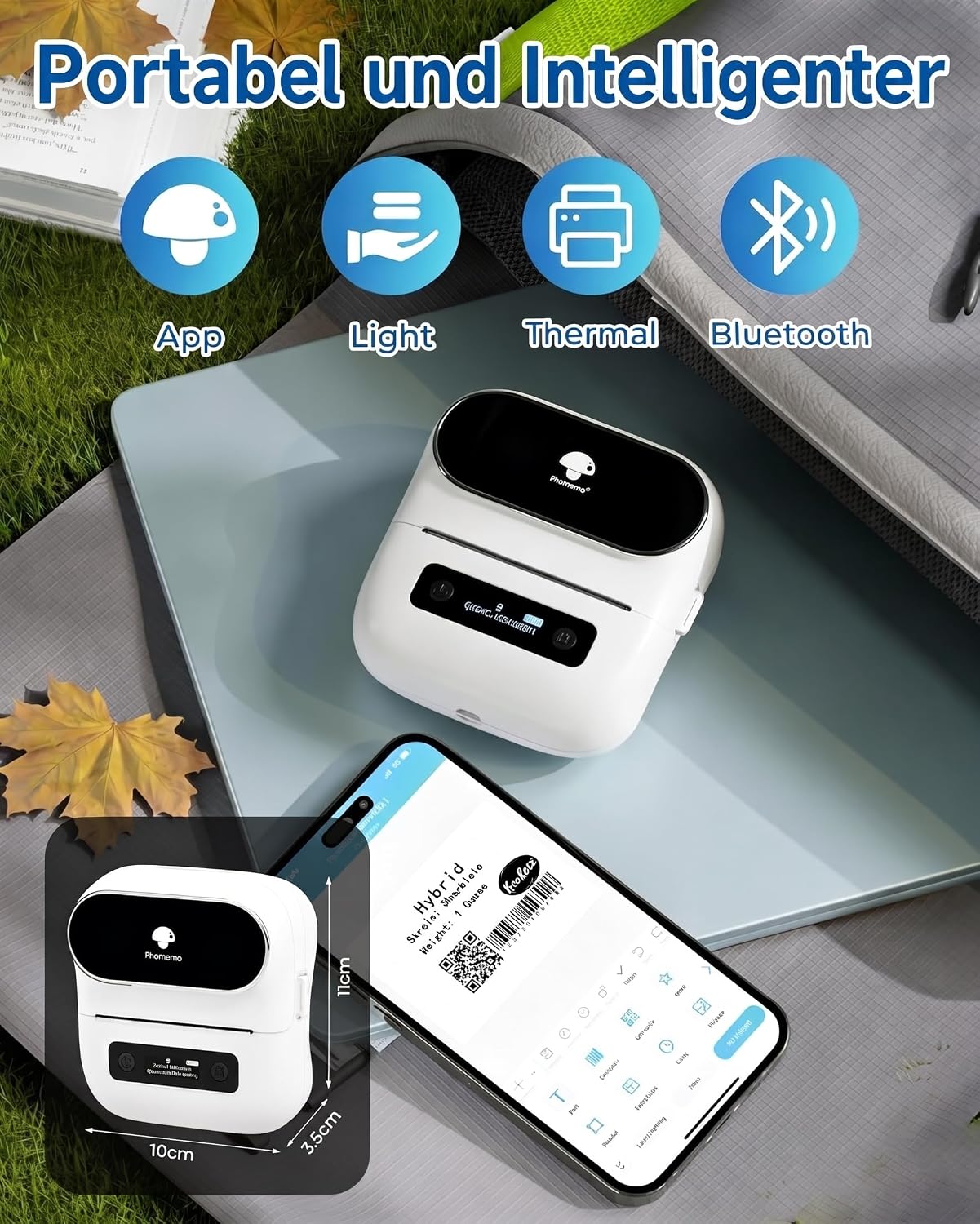 Thumbnail 6 de Phomemo M220 Etikettendrucker Bluetooth 20–75 mm