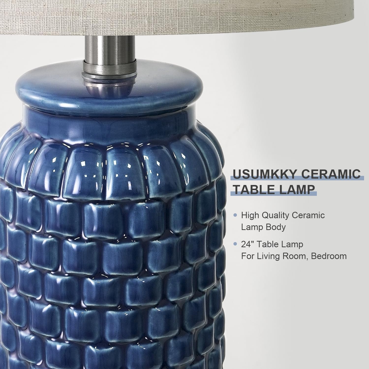 Thumbnail 1 de USumkky Ceramic Table Lamps 24-Inch