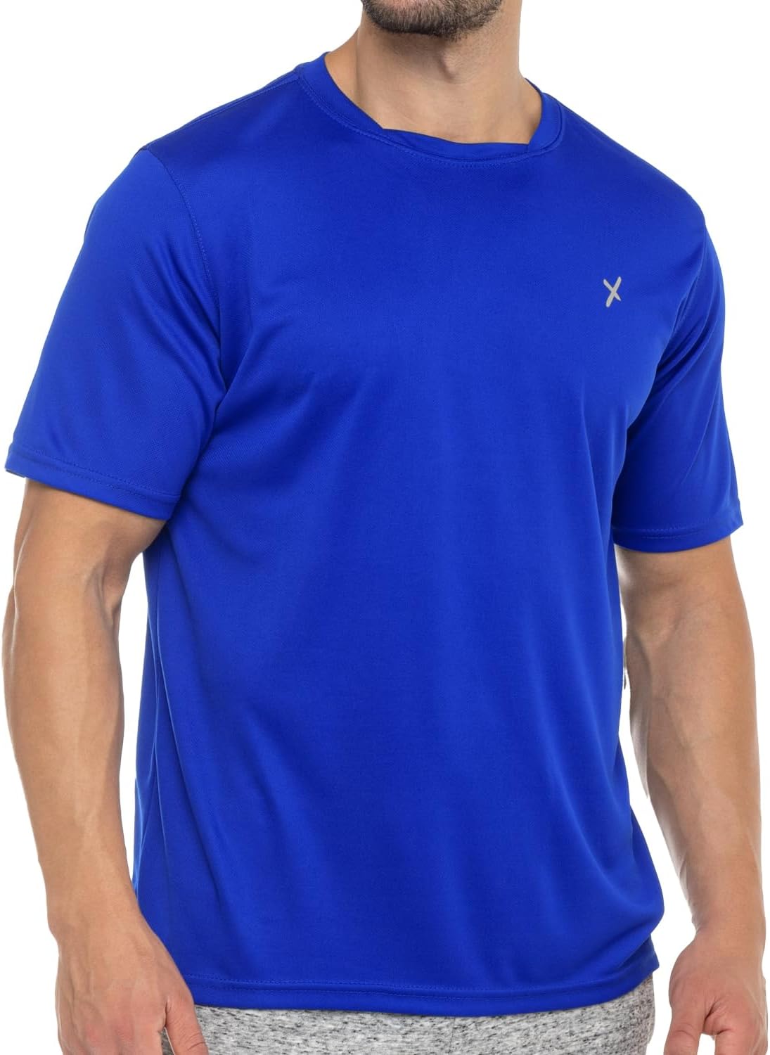 Detalle de CFLEX Men's Pique Sports T-Shirt, Quick-Drying Loose Fit