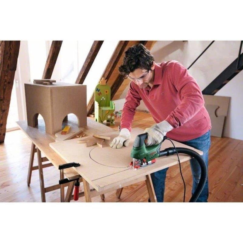 Detalle de Bosch PST 900 PEL 620 W: Sierra de calar eléctrica con control de velocidad, movimiento pendular y CutControl