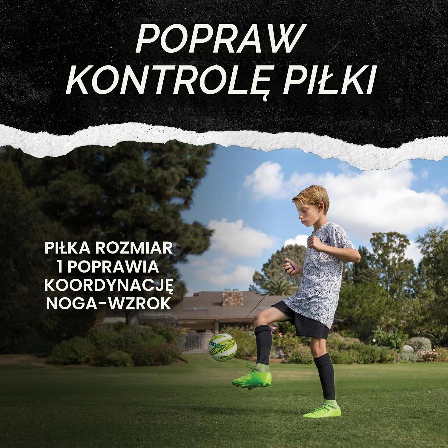 Detalle 2 de SKLZ Star-Kick Touch Trainer – trenażer piłkarski z piłką rozmiaru 1