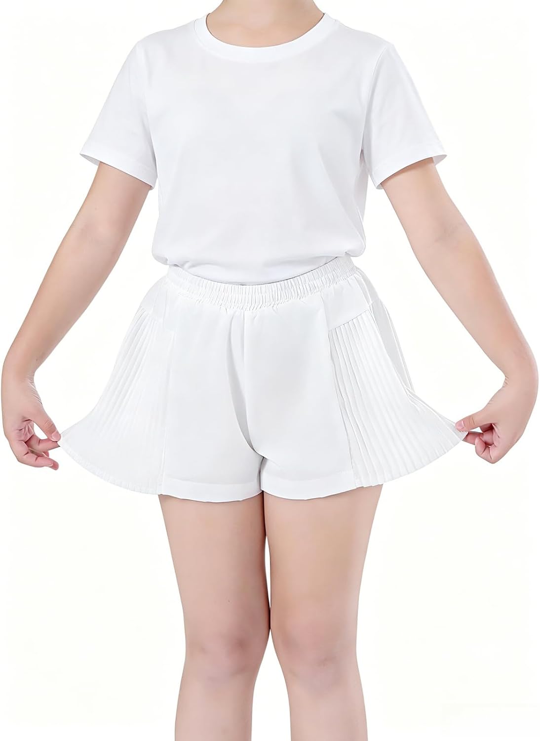 Detalle de Girls' Athletic Shorts, 100% Polyester