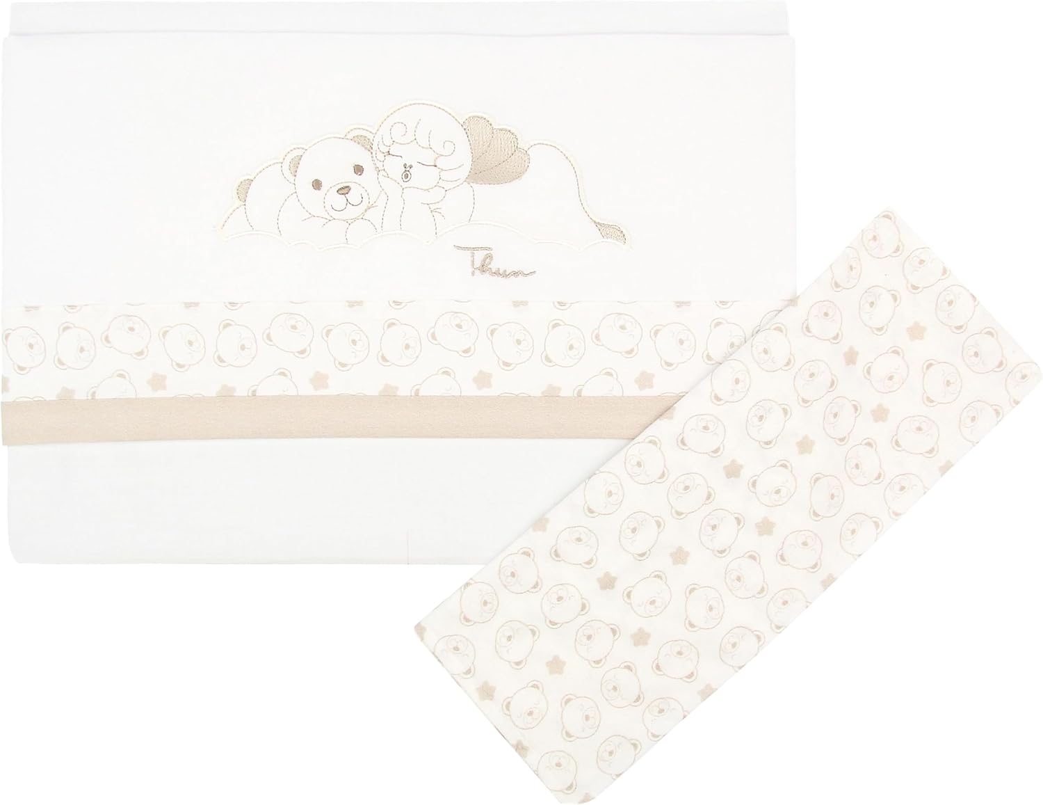 Detalle 2 de Thun Set lenzuolino e federa con Teddy e angelo