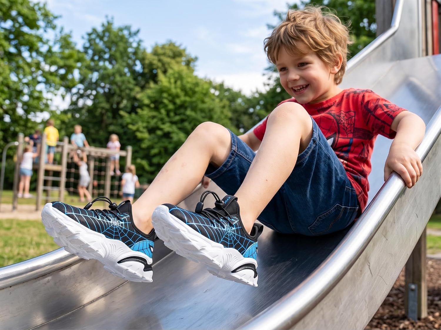 Thumbnail 1 de BRONAX Little/Big Boys Tennis Shoes: lightweight sneakers with bungee toggle fit