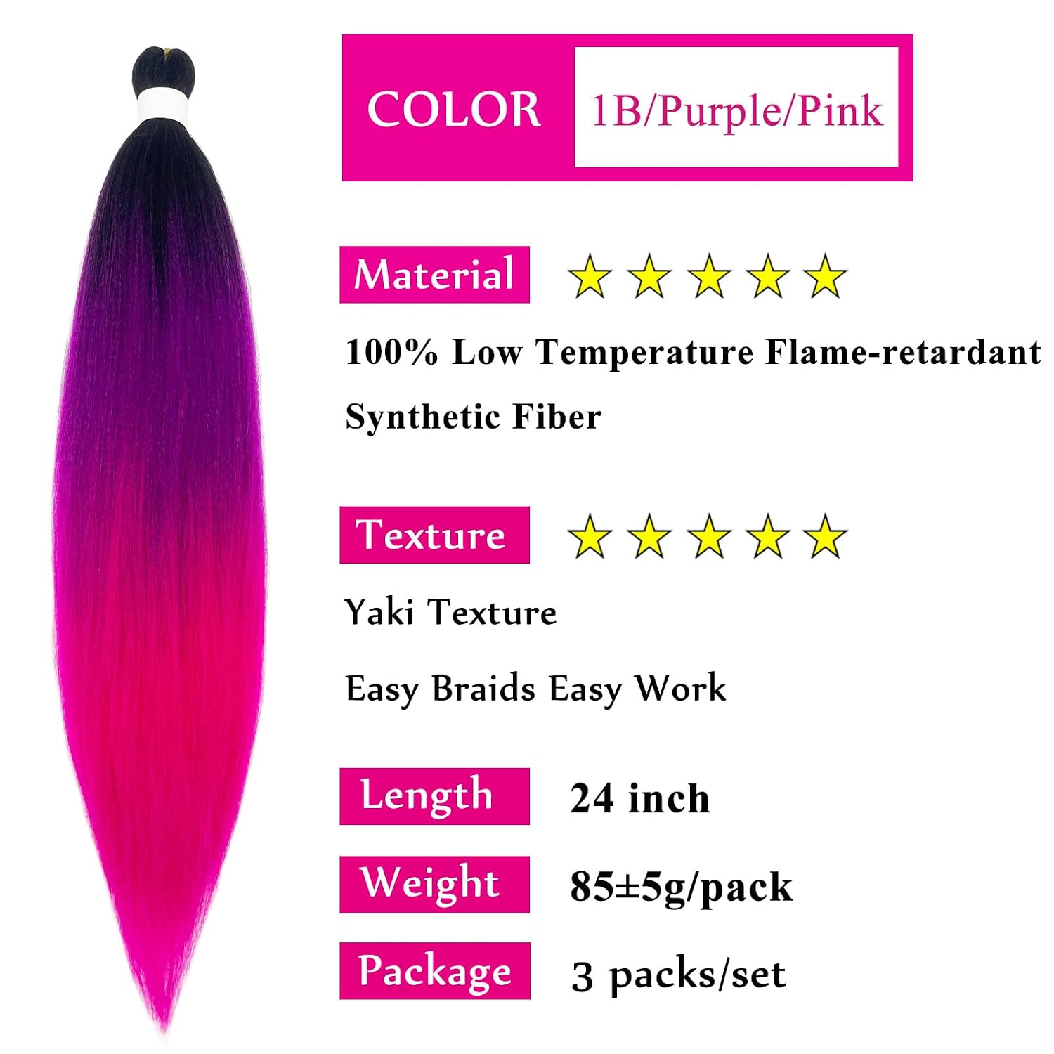 Detalle de UPerfe Braiding Hair 24-Inch