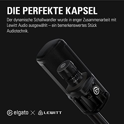 Detalle de Elgato Wave DX Dynamisches XLR-Mikrofon mit Nierencharakteristik