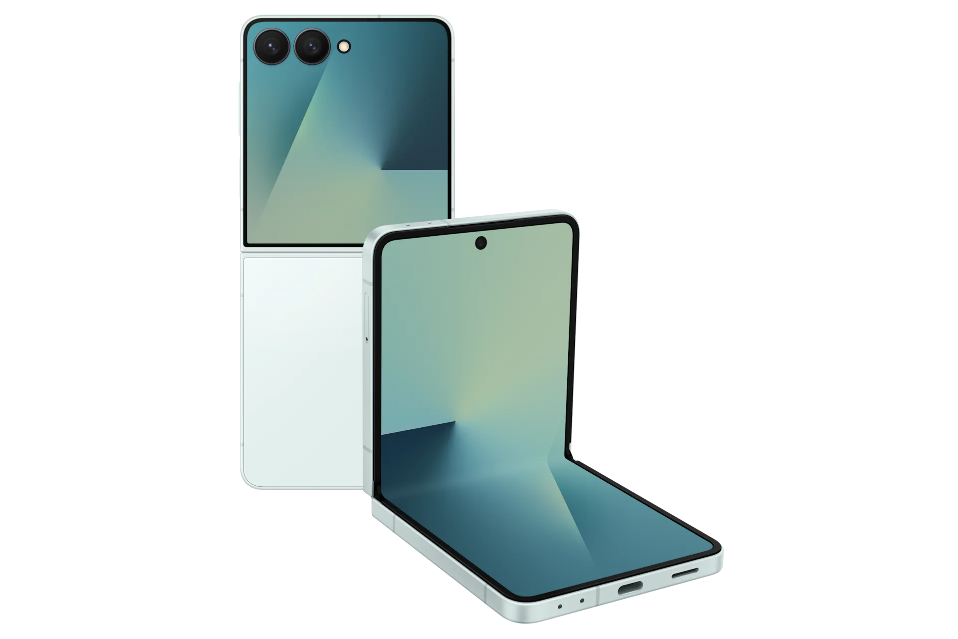 Detalle de Samsung Galaxy Z Flip7 plegable 1 unidad Verde Menta 😊