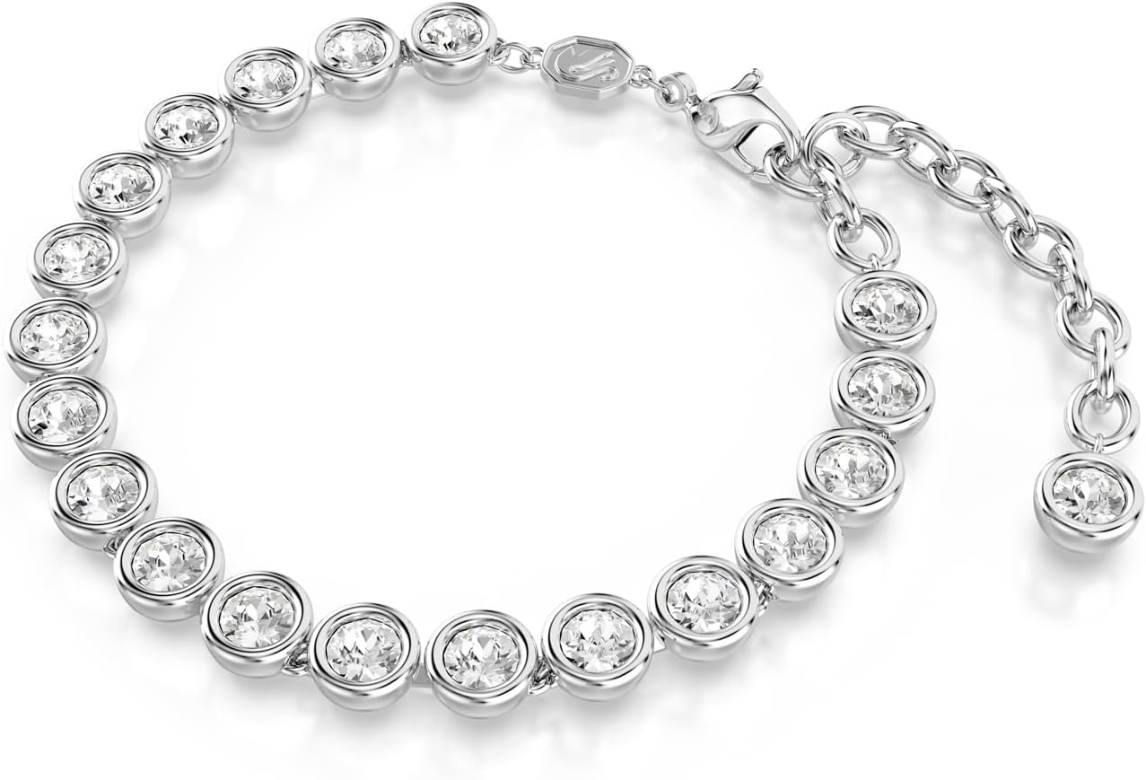 Thumbnail 1 de Swarovski Imber Tennis pulsera talla redonda blanca