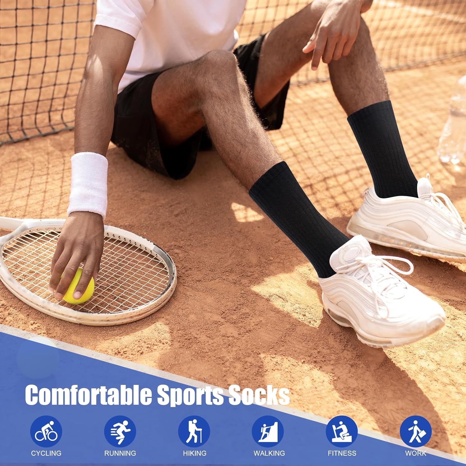 Thumbnail 4 de SockWaddles Calzini Unisex in Cotone senza Cuciture, Sportivi e Traspiranti – 6 Paia