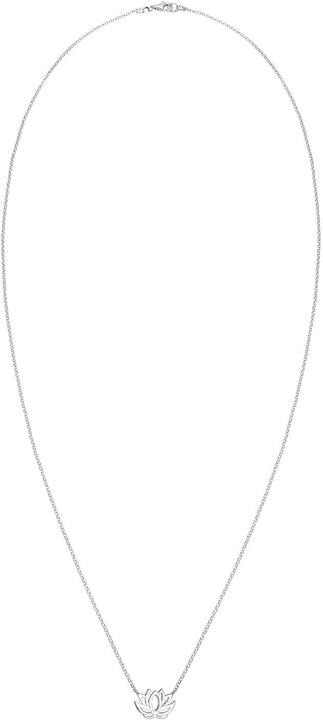 Thumbnail 2 de Elli Lotusblumen Halskette 45 cm 925 Silber
