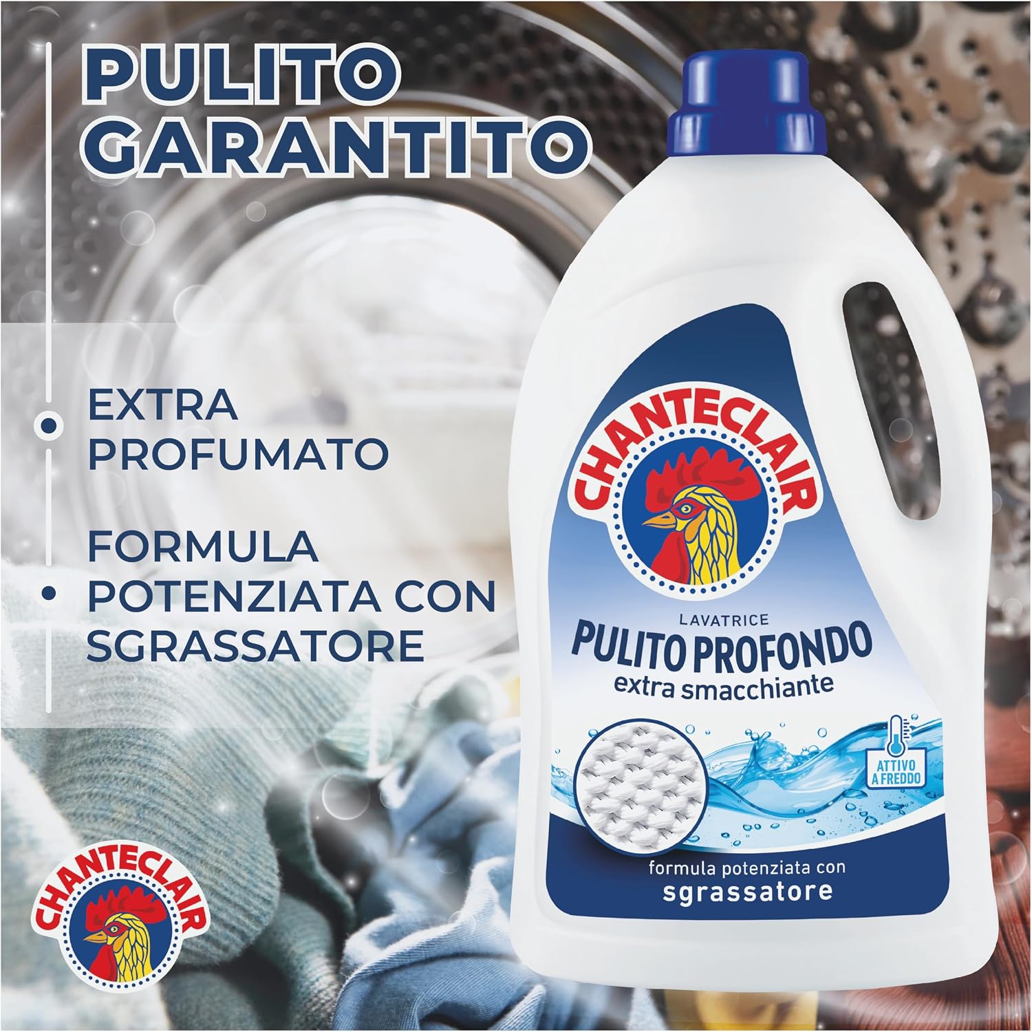 Thumbnail 3 de Chanteclair Detersivo Lavatrice Pulito Profondo 3x1575ml – efficacia su tessuti e freschezza duratura