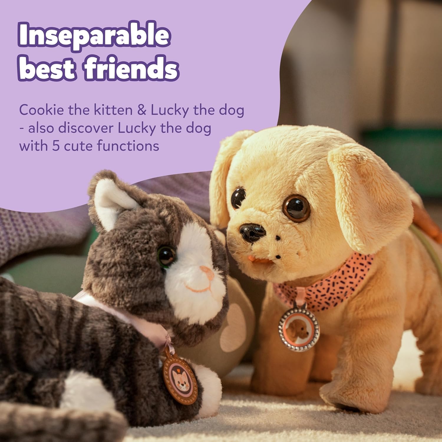 Detalle 2 de BABY born My Cat Cookie plush with sound & vibration (incl. cat basket)