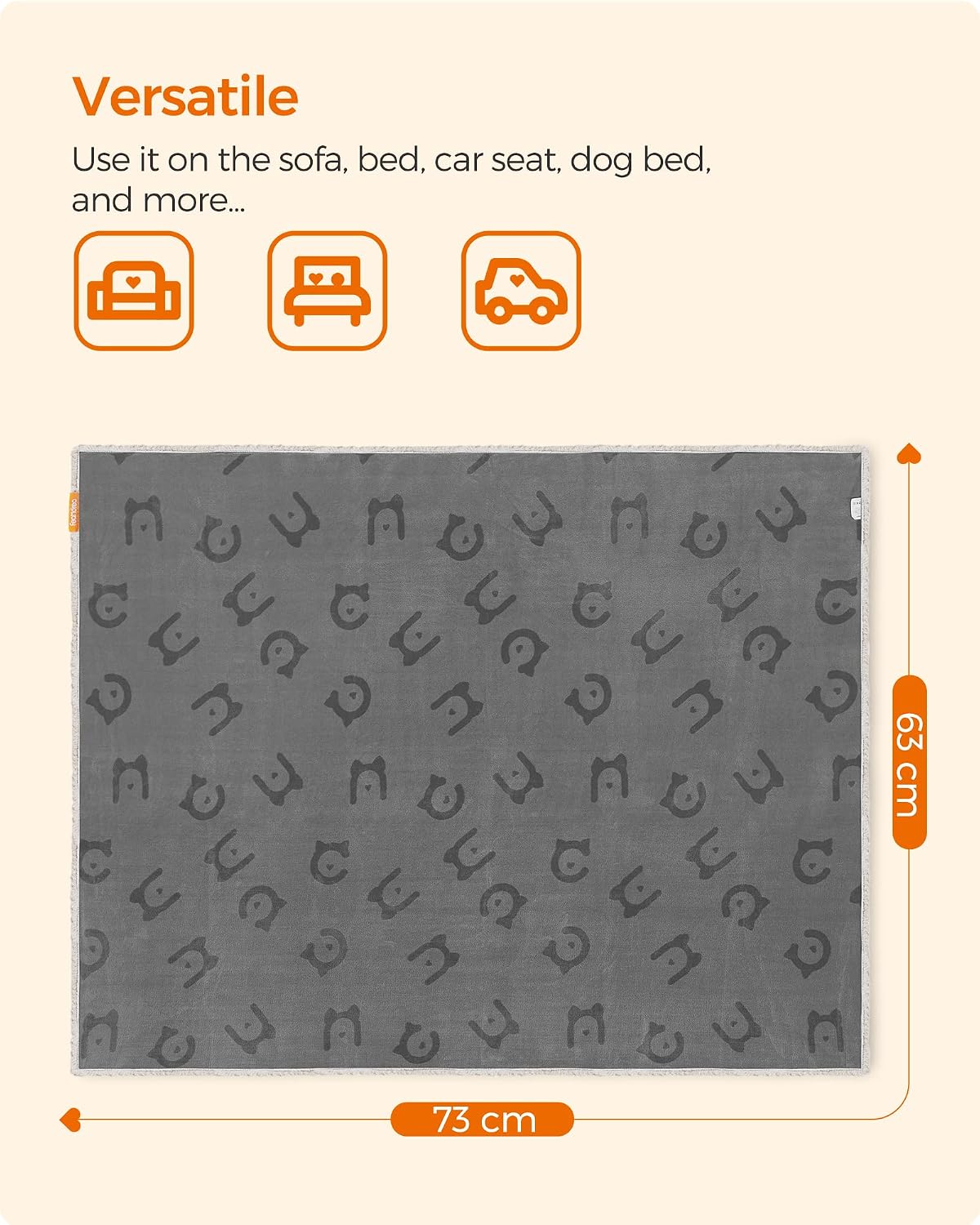 Thumbnail 6 de Feandrea Waterproof dog blanket 73 x 63 cm
