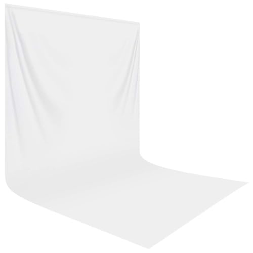 HEMMOTOP White Photo Backdrop 10x20 ft