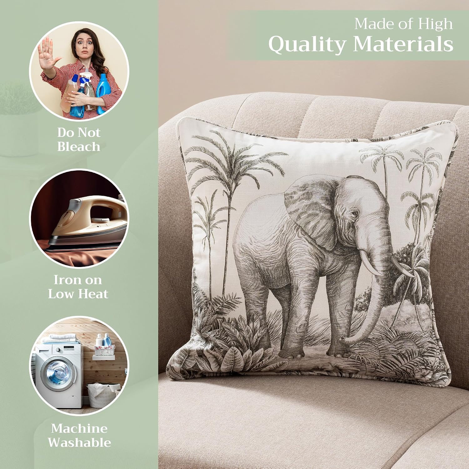 Detalle de Maison d'Hermine Pillow Cover 18" x 18