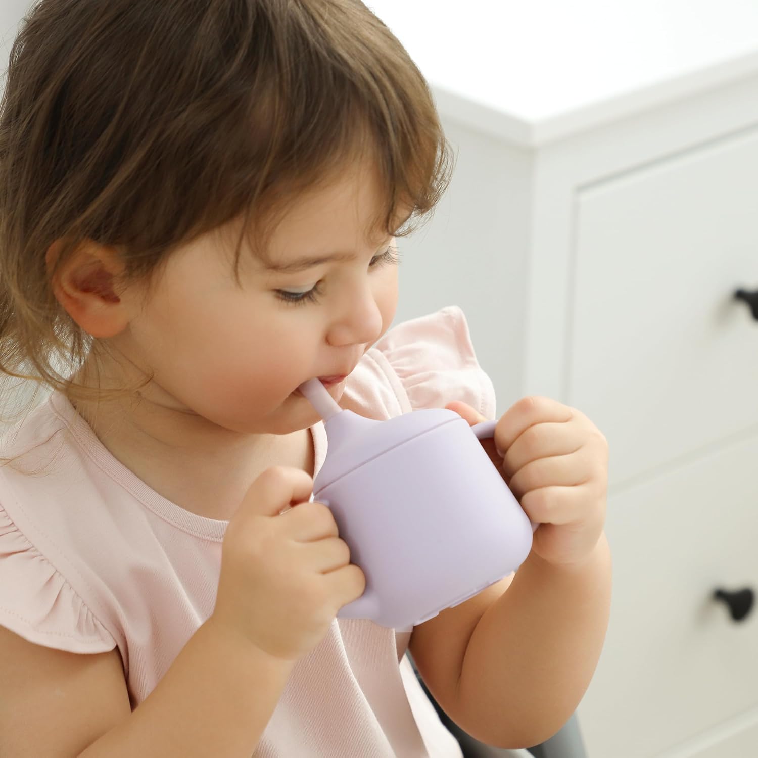 Thumbnail 3 de Moonkie Silicone Baby Sippy Cup 120ml: 6+ Months with 2 Straws, 3-Stage Transition