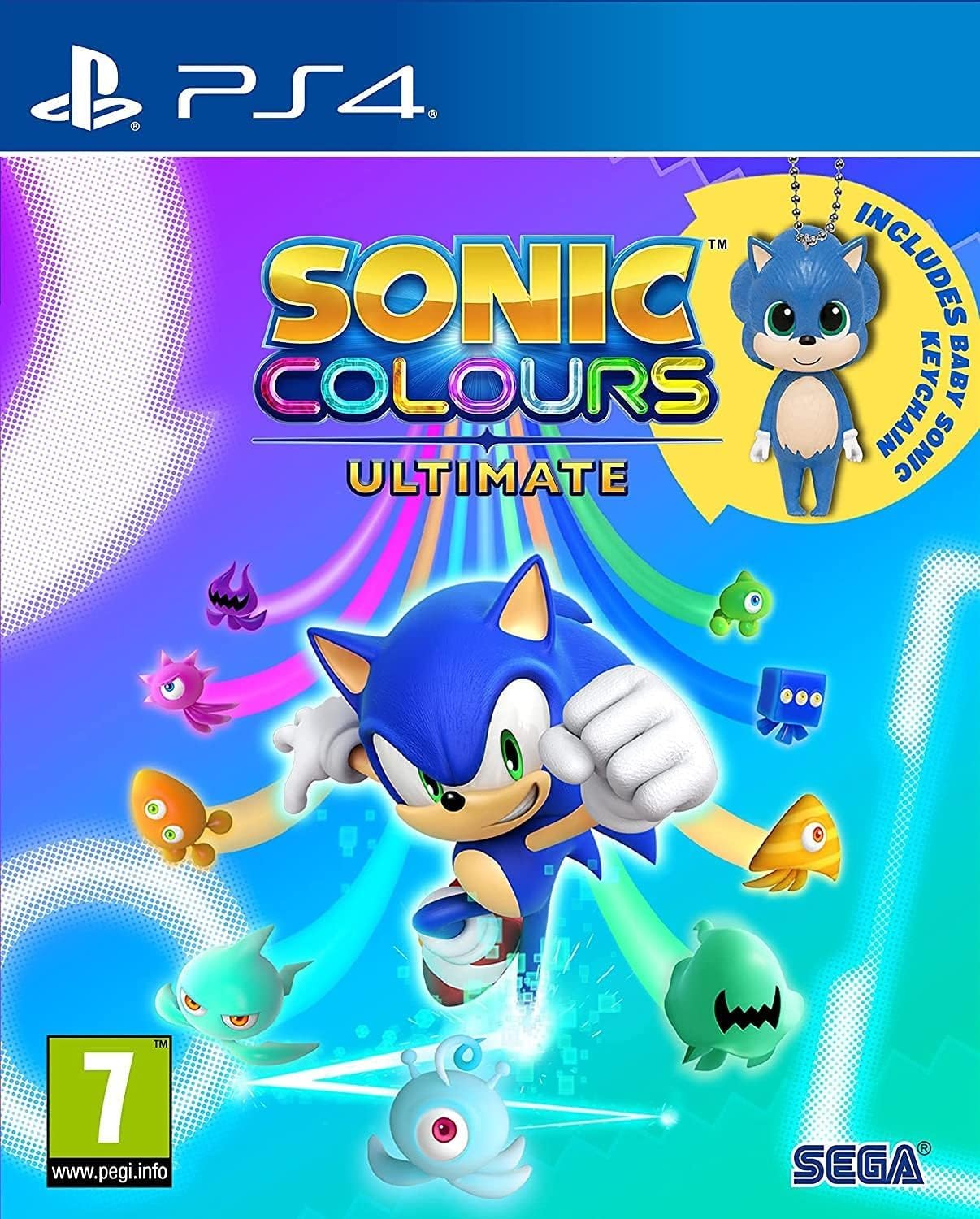 Detalle de Sonic Colours Ultimate with Baby Sonic Keychain (Exclusive to Amazon.co.UK) – PS4