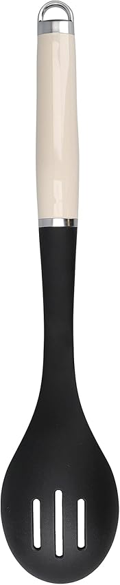 Detalle de KitchenAid Cucharón de rejilla ergonómico, negro/beige 🍽