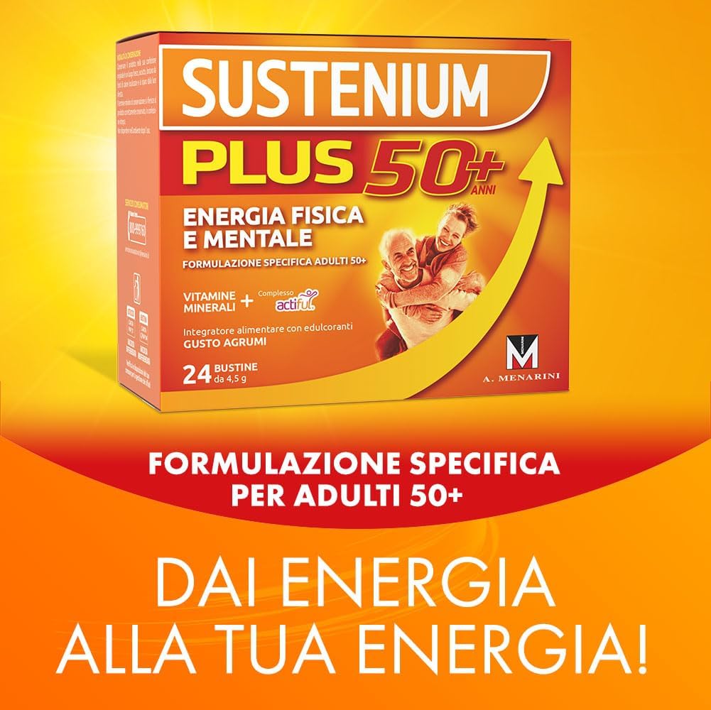 Thumbnail 6 de Sustenium Plus 50+ integratore energizzante 2 confezioni 💊