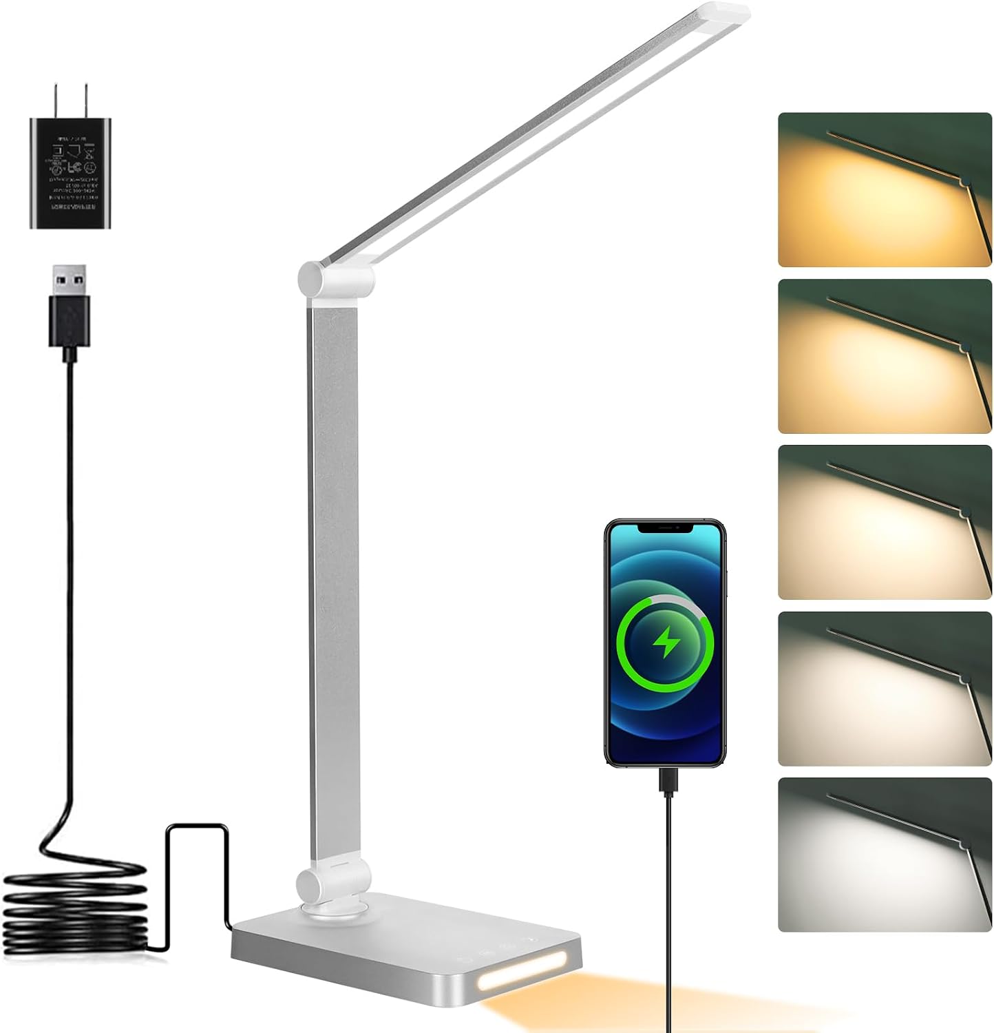 Detalle de Dott Arts LED Desk Lamp with USB Ports