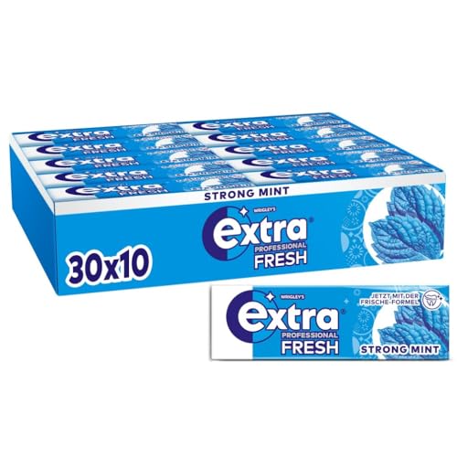 Detalle de Extra Professional Fresh Strong Mint Zuckerfrei – 300 Kaugummis (30x10 Dragees) von WRIGLEY'S EXTRA