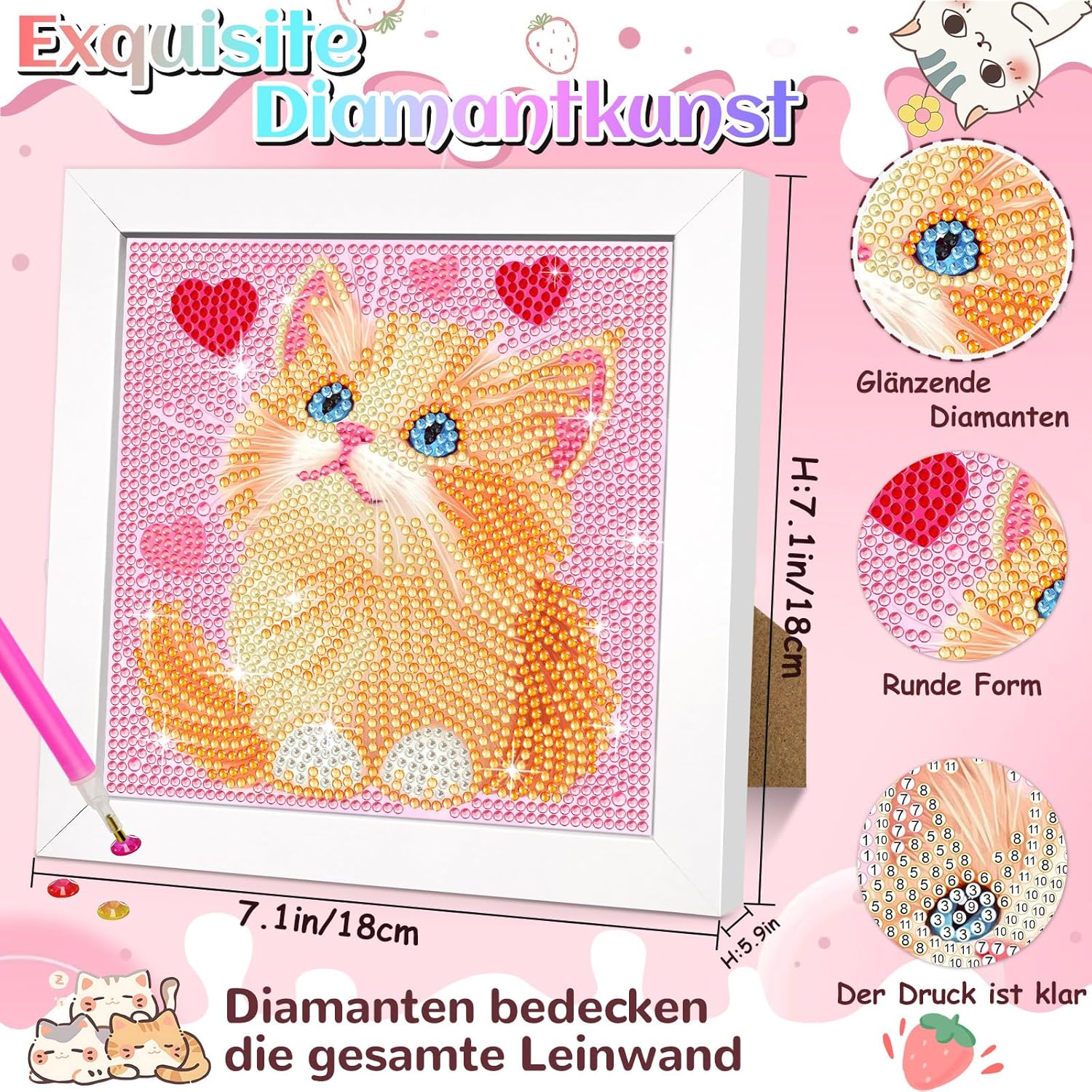 Thumbnail 3 de jieyisier Diamant Malerei 6x6 Zoll 🎨