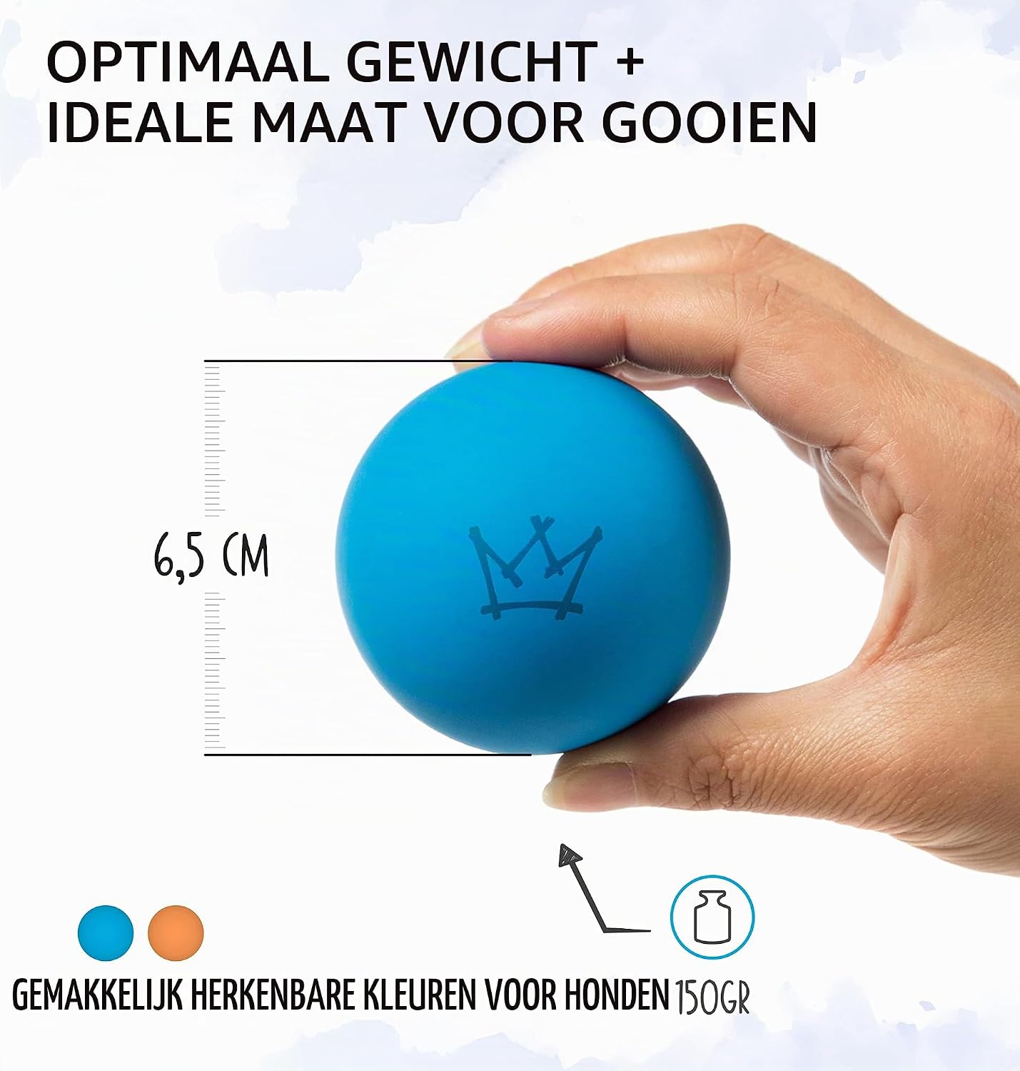 Thumbnail 1 de Rudelkönig EAA-BLOR-1-D hondenballen van natuurrubber, drijvend, 2 stuks