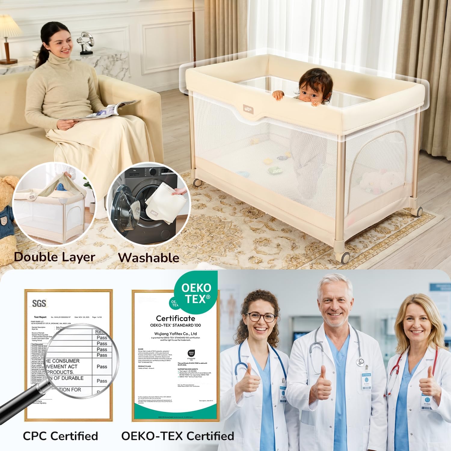 Detalle de Pamo Babe Pack and Play 6-in-1