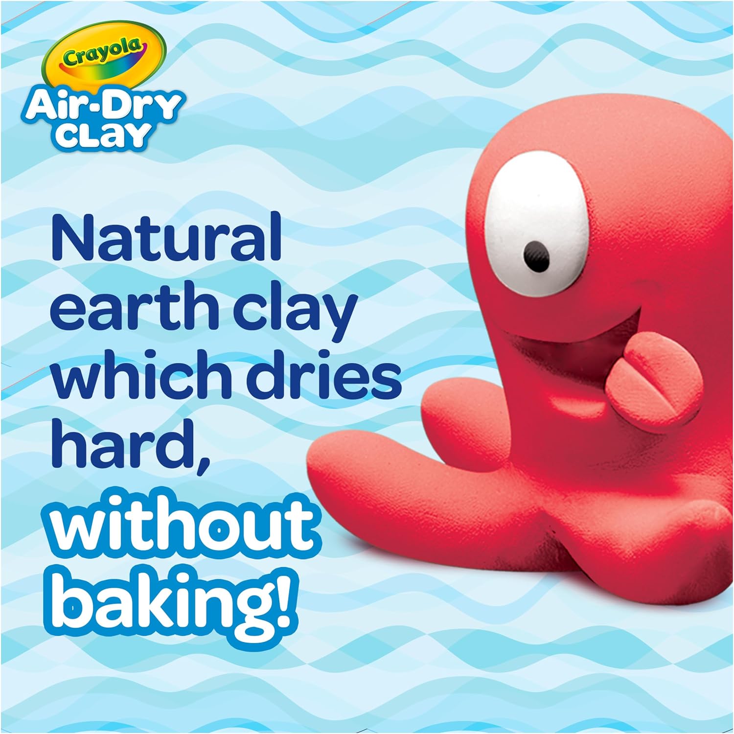 Detalle de Crayola Air Dry Clay (5lbs) – Natural White Bulk Modeling Clay for Classroom Projects