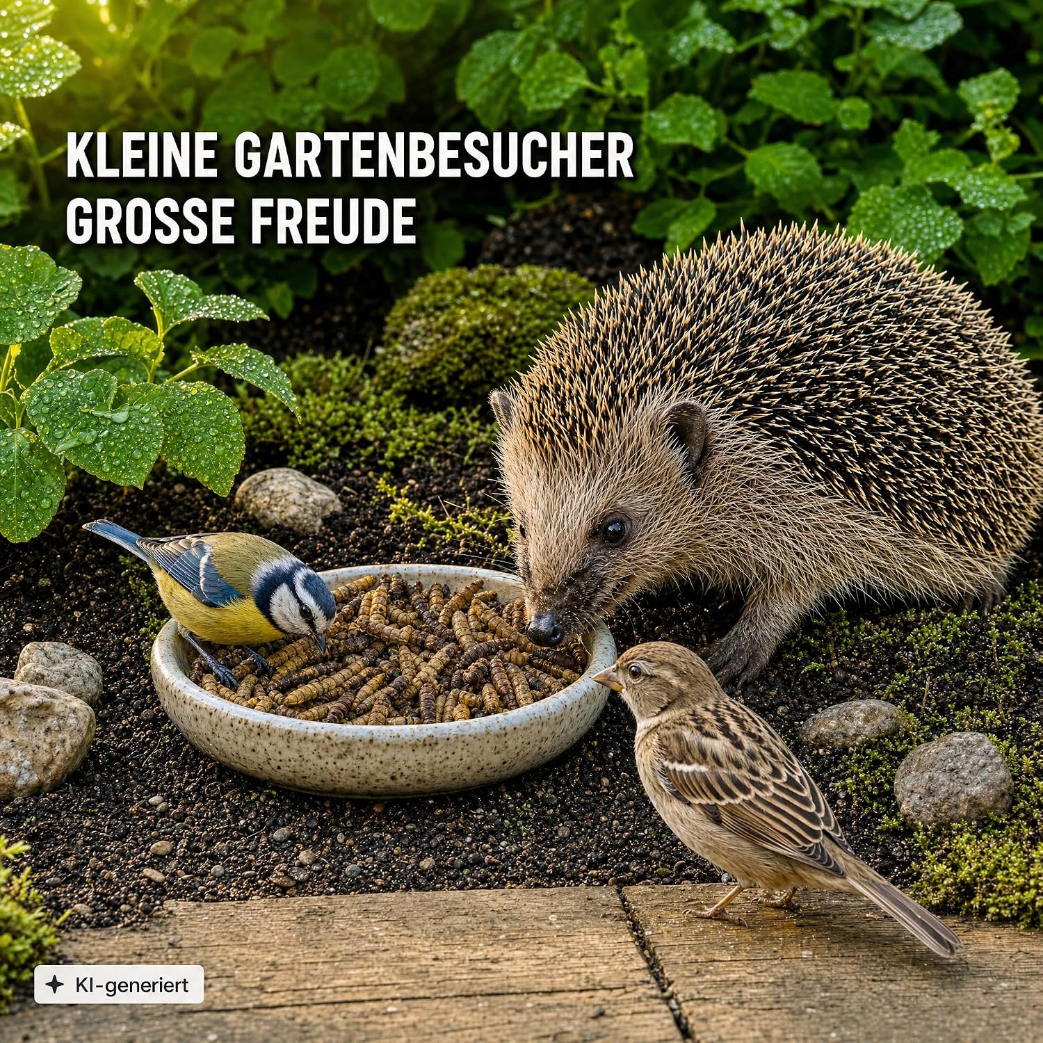 Detalle de EWL Getrocknete Soldatenfliegenlarven 1 kg (6,5 L) – Natürliche Fütterungslösung für Reptilien, Nager und Fische