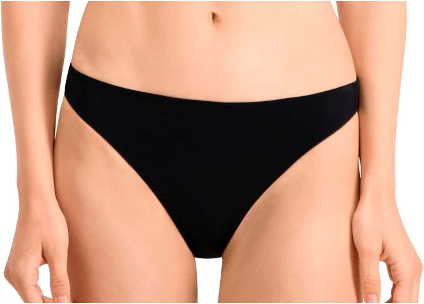 Detalle de PUMA Classic Bikini Bottom Femme – Bas de Bikini recyclé, résistant au chlore