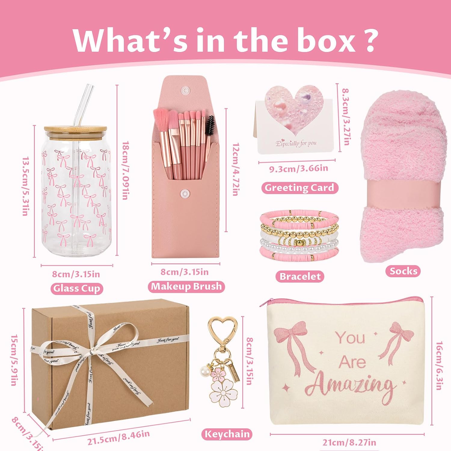 Detalle de Kococaty CU-01 cadeauset voor meisjes met glazen beker en roze accessoires