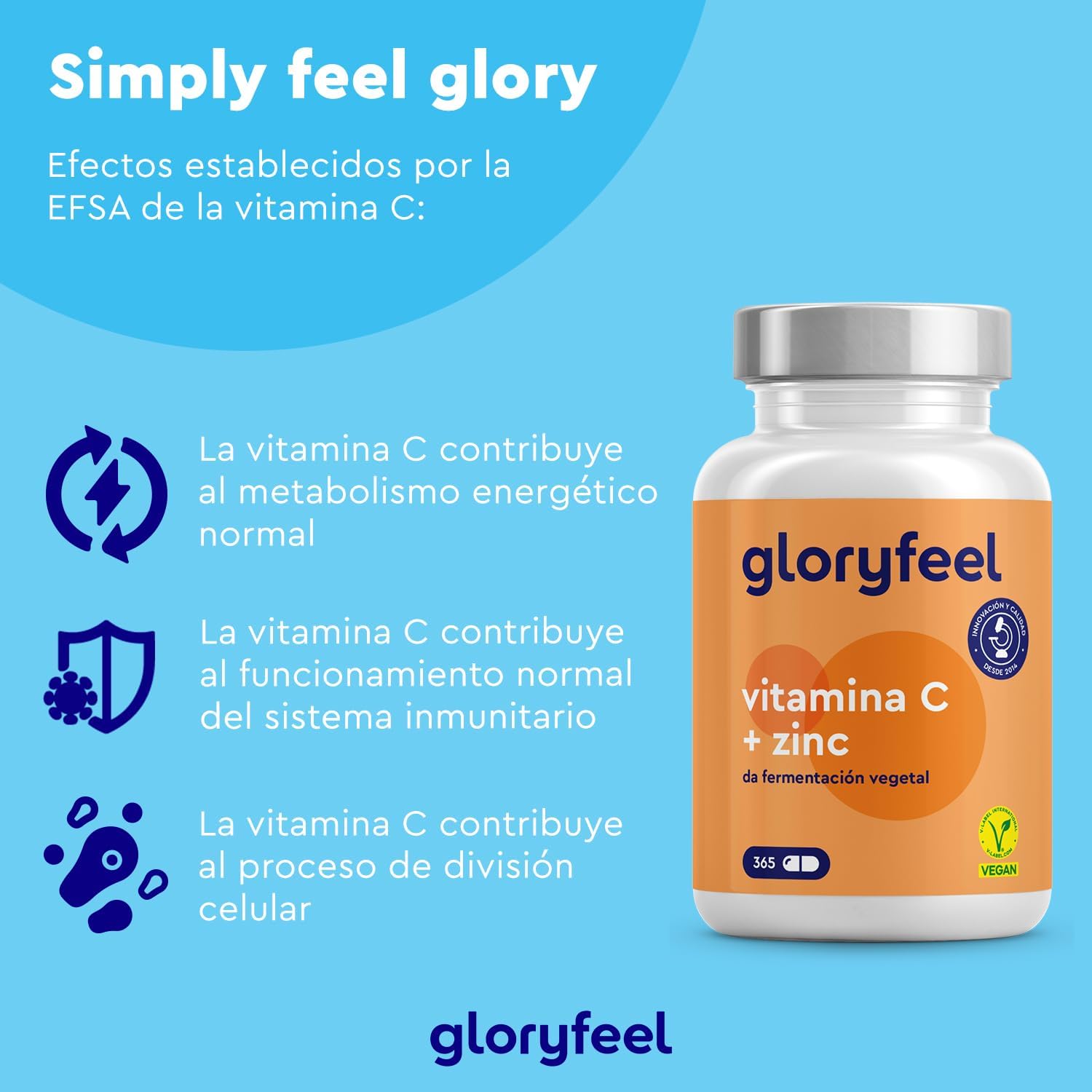 Thumbnail 4 de Vitamina C + Zinc 365 cápsulas 1000 mg