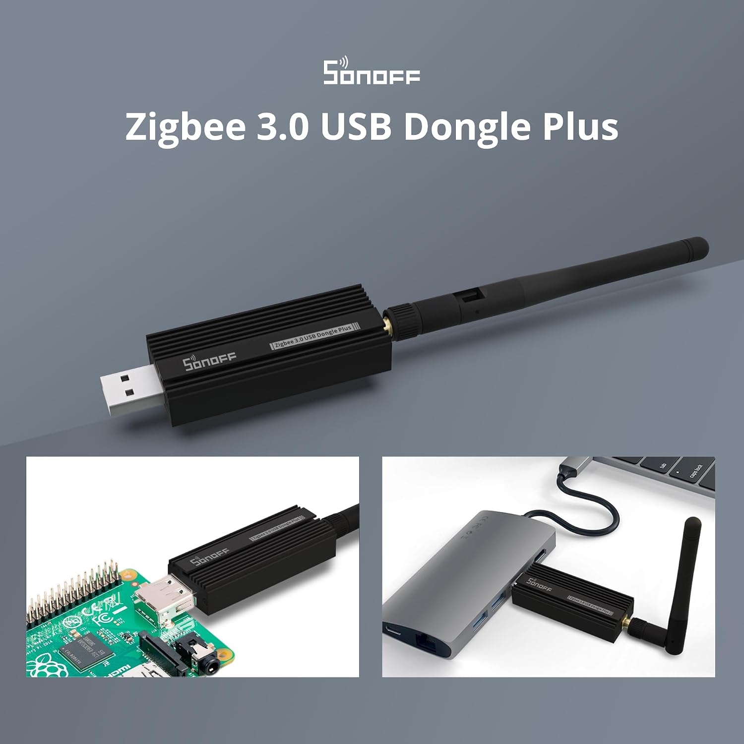 Thumbnail 1 de SONOFF Zigbee 3.0 USB Dongle Plus Zigbee‑Stick