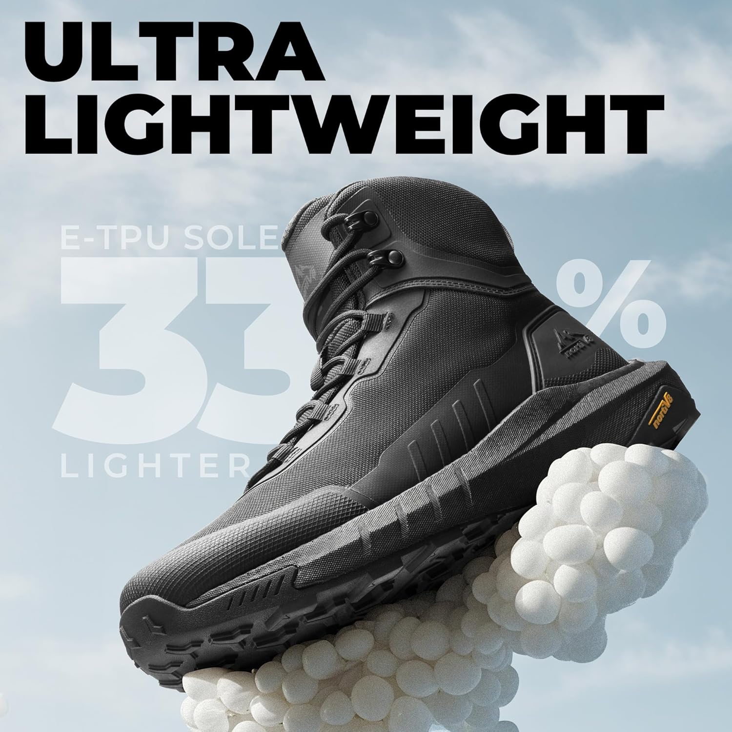 Thumbnail 1 de NORTIV 8 Men's Tactical Hiking Boots with Inside Zip and Cushioned Sole