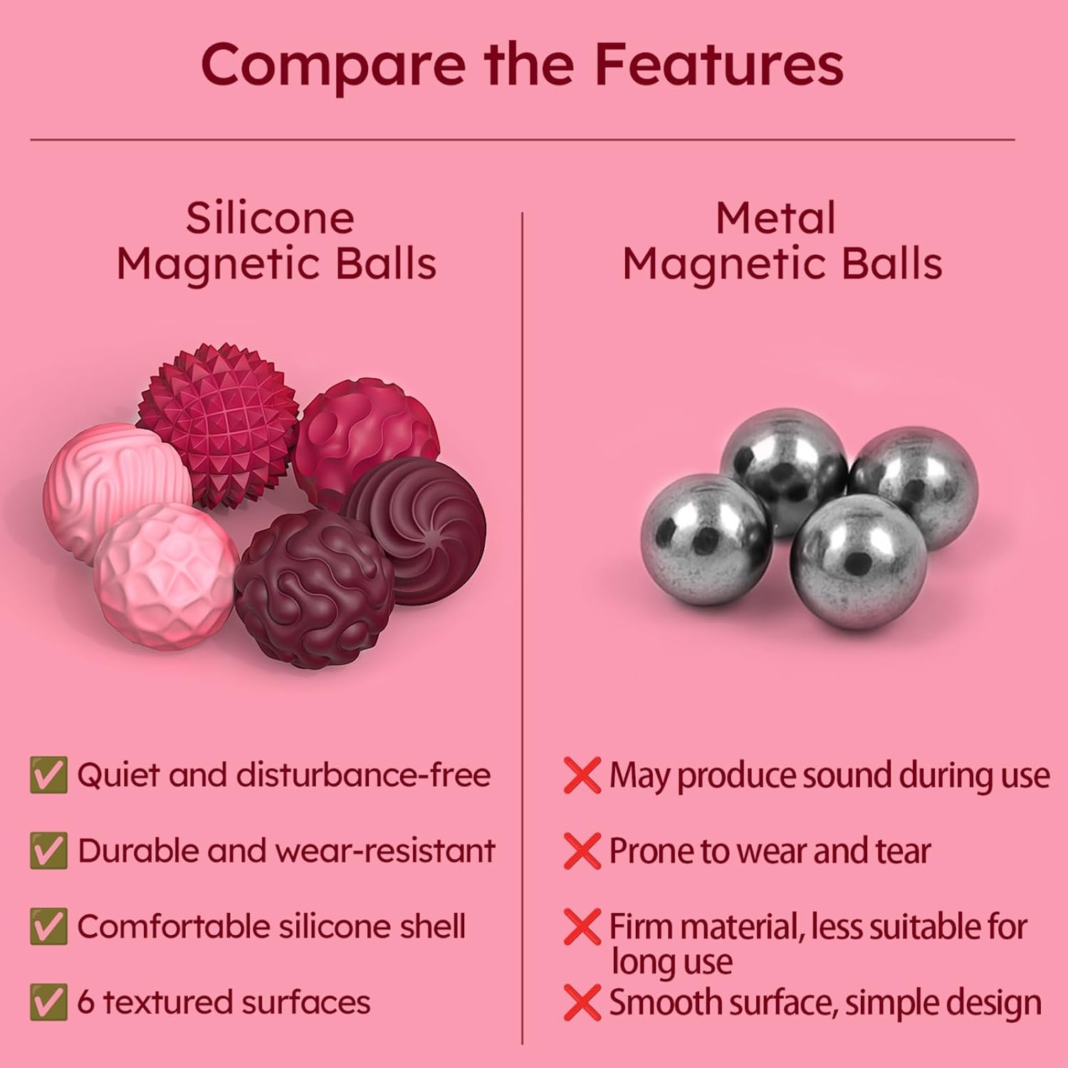 Thumbnail 4 de Silicone Magnetic Balls Fidget Set