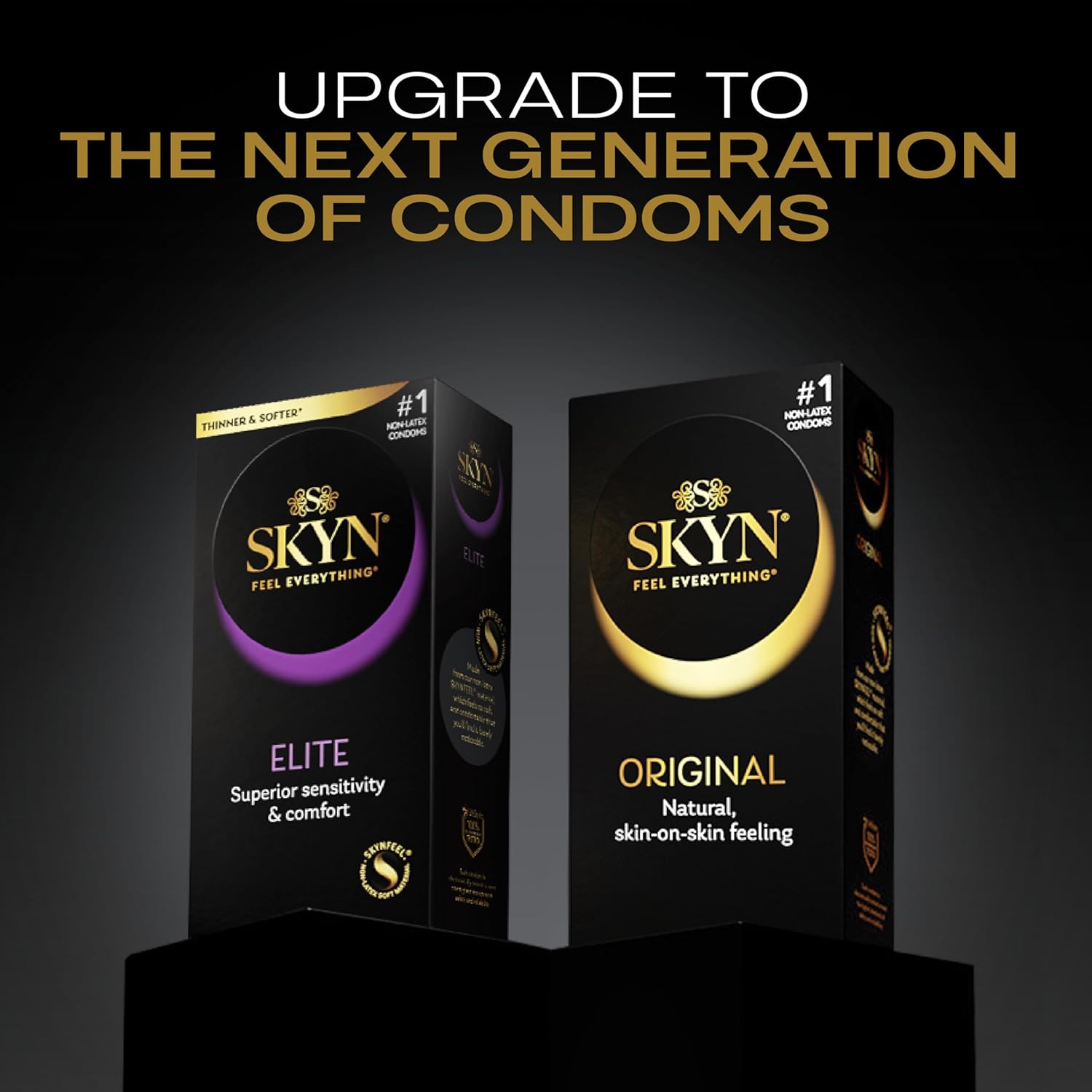Thumbnail 6 de SKYN Intense Feel Non-Latex Condoms – 10 Pack (Regular, 53mm, Ribbed & Dotted)