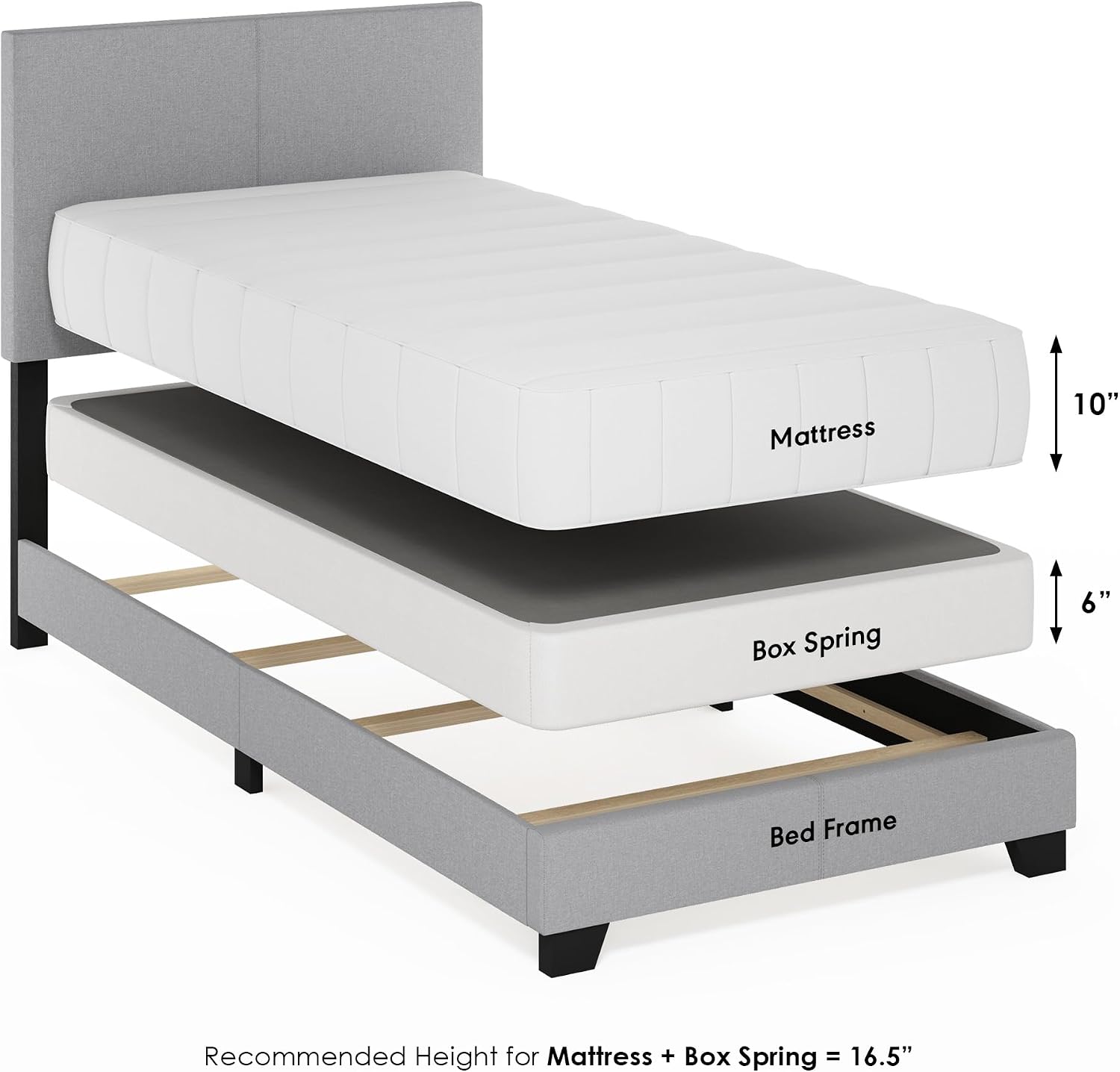 Thumbnail 4 de Furinno Twin XL Bed Frame