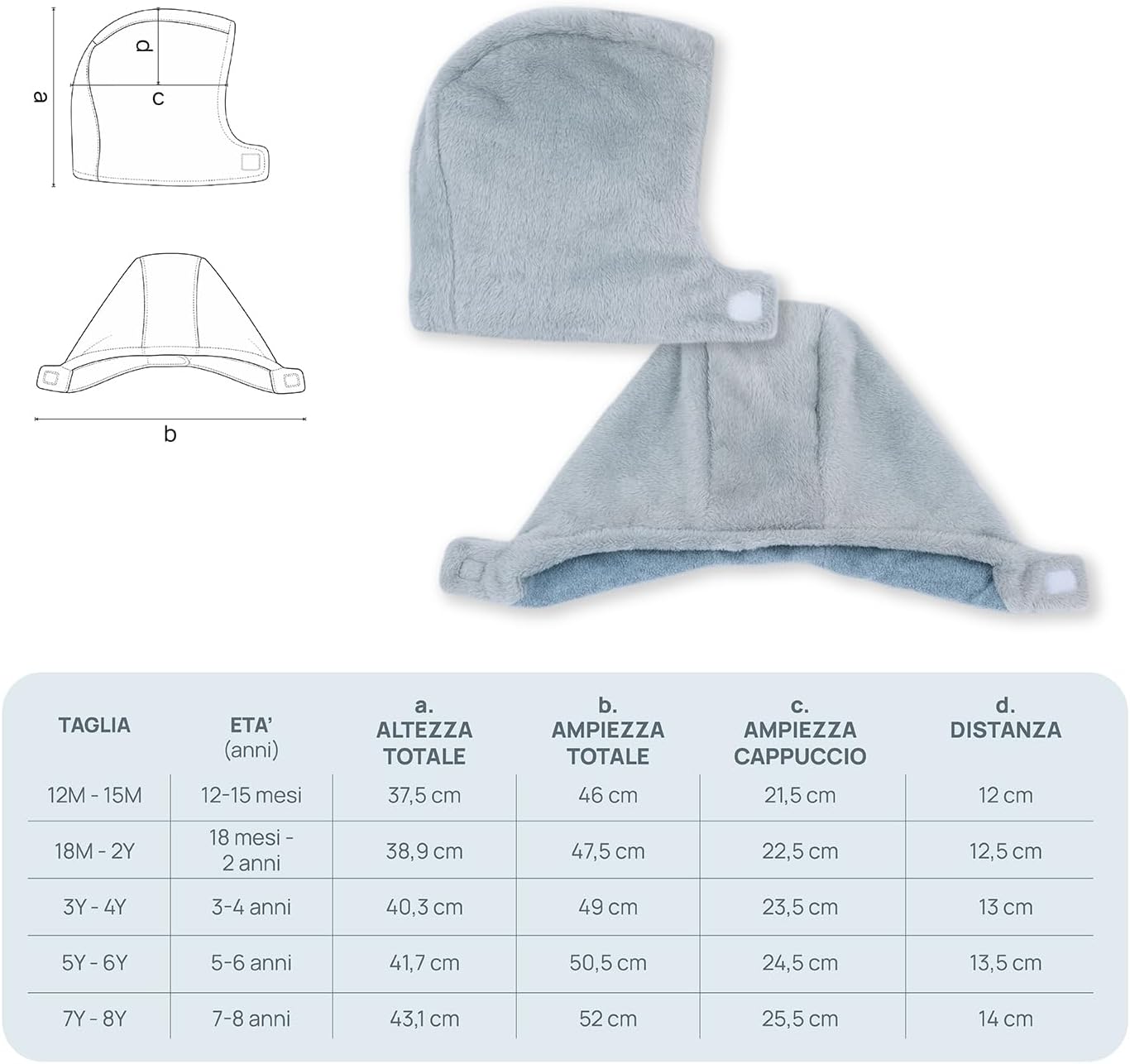 Detalle 2 de Chicco cappello invernale reversibile in ciniglia