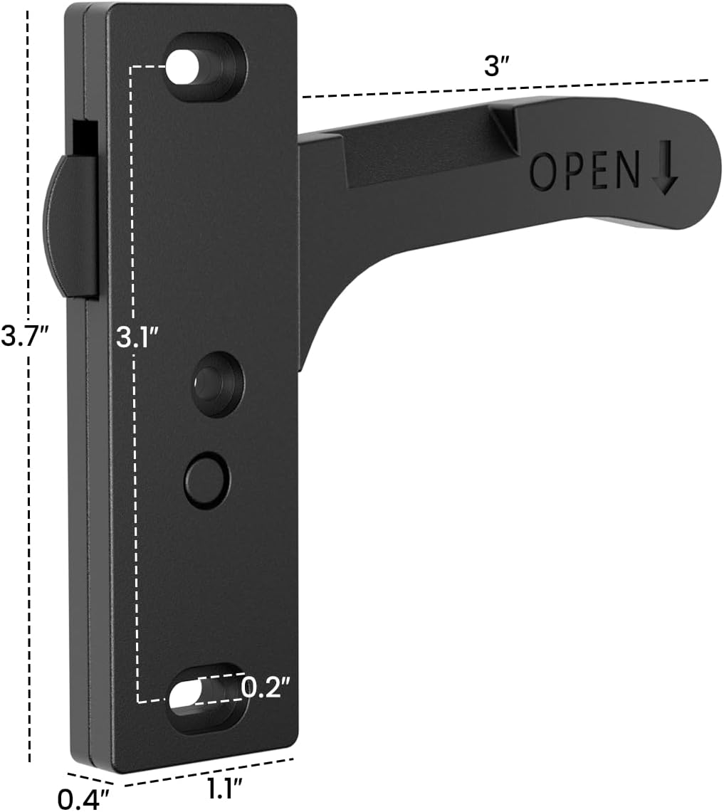 Detalle de Safoner Aluminum RV Screen Door Latch Right Handle Replacement Kit for Travel Trailer, Camper, and Motorhome