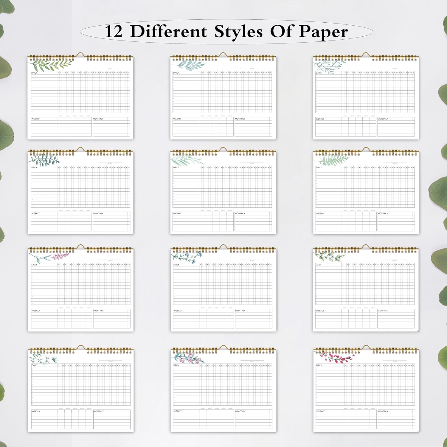 Detalle 2 de Habit Tracker Calendar 7.5"x10" planner ๐