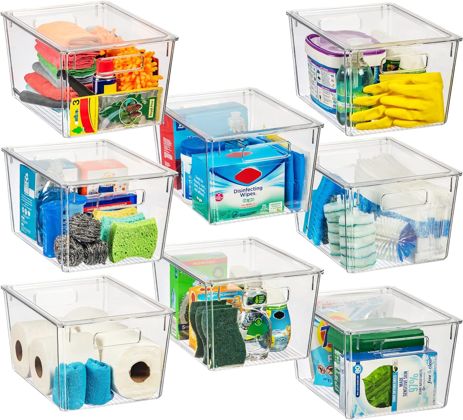 ClearSpace X-Large Plastic Storage Bins with Lids 🗂