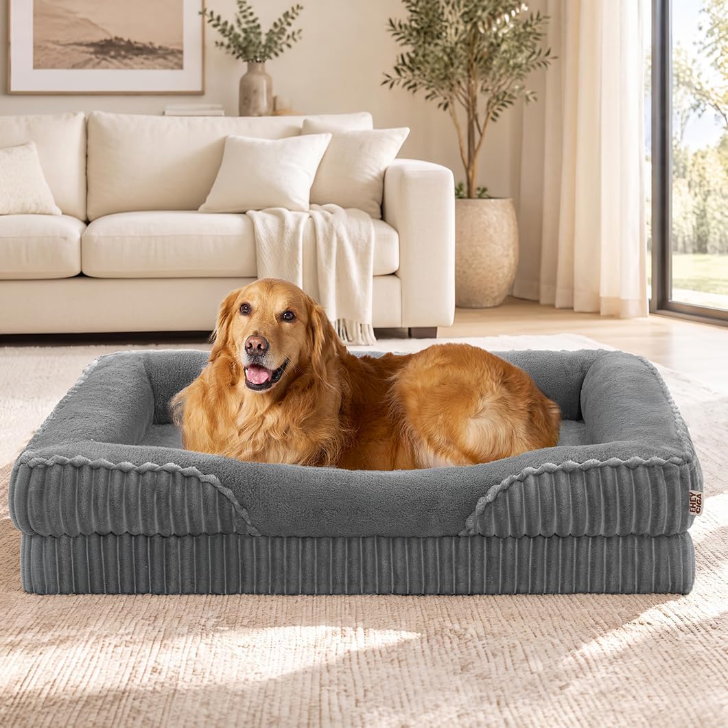 Detalle de EHEYCIGA Orthopedic Dog Bed 42x30 Inch