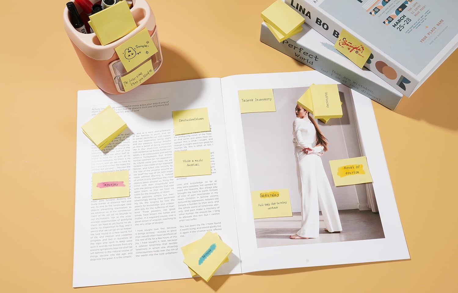 Thumbnail 4 de Gelbe Haftnotizen 51 x 38 mm – 36 Blöcke mit 70 Blättern, Post-its für Büro, Schule & Zuhause