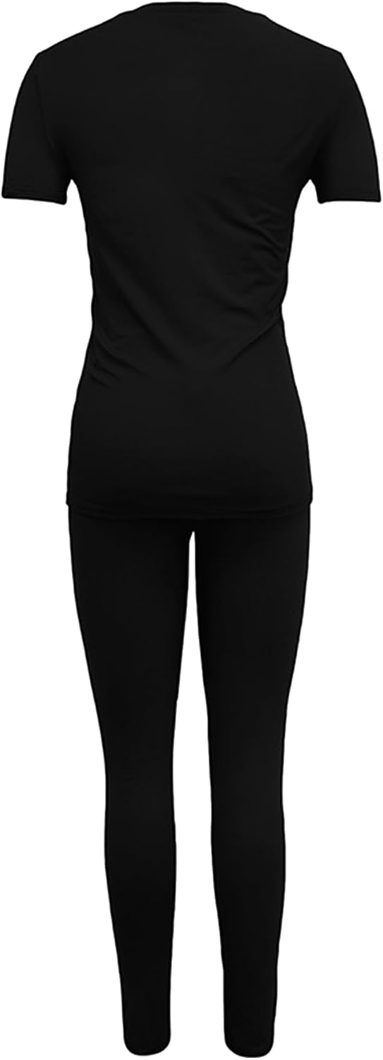 Detalle de BNGPIKLY Women's Two-Piece Lounge Set, Polyester Blend